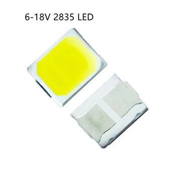 100 τμχ 2835 LED SMD 18v 9v 6v 3v Φως υψηλής ισχύος 1w 0.2w 0.3w 0.5w Chip υψηλής τάσης Δωρεάν αποστολή