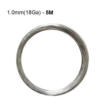 1 vnt. 0,1–2,0 mm aukštos temperatūros viela, karščiui atspari nichromo viela, bendros paskirties atraminė viela rankdarbiams skirta viela (ilgis 1/5/10 M)