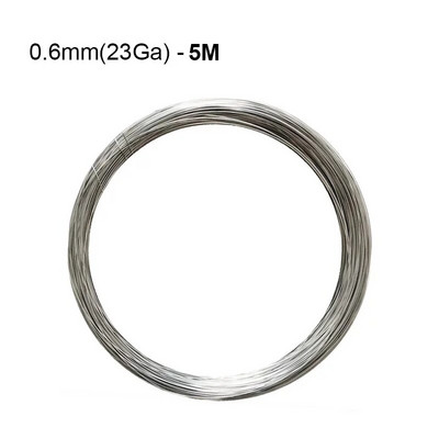 1 vnt. 0,1–2,0 mm aukštos temperatūros viela, karščiui atspari nichromo viela, bendros paskirties atraminė viela rankdarbiams skirta viela (ilgis 1/5/10 M)