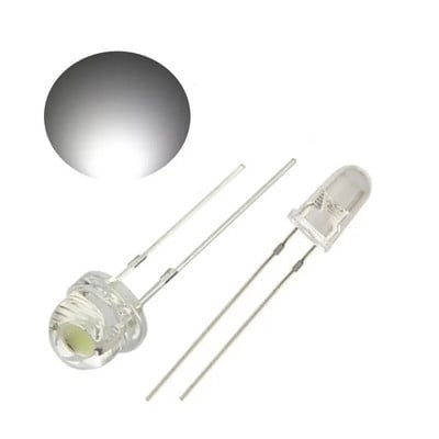 LED 5V 12v 5mm 3mm perla SMD f5 f3 šešir/okrugla svjetiljka dip led USB auto svjetlo bijelo crveno zeleno plavo žuto čip 10 kom