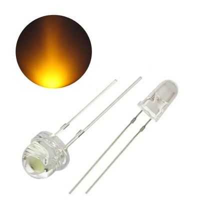 LED 5V 12v 5mm 3mm perla SMD f5 f3 šešir/okrugla svjetiljka dip led USB auto svjetlo bijelo crveno zeleno plavo žuto čip 10 kom