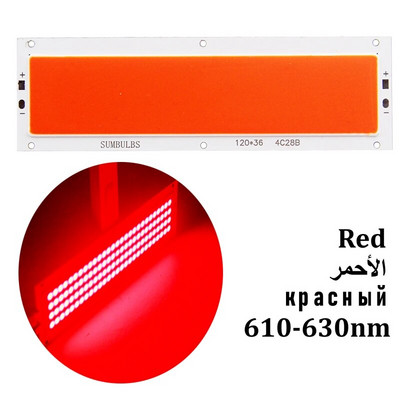 SUMBULBS 16W 1600LM COB LED szalag 120x36mm DC 12V bemenet barkácsolás autólámpákhoz munkalámpák otthoni izzók bár COB chipek
