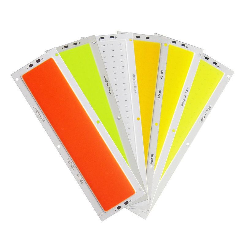 SUMBULBS 16W 1600LM COB LED szalag 120x36mm DC 12V bemenet barkácsolás autólámpákhoz munkalámpák otthoni izzók bár COB chipek