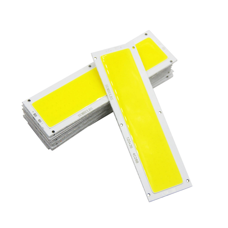 SUMBULBS 16W 1600LM COB LED szalag 120x36mm DC 12V bemenet barkácsolás autólámpákhoz munkalámpák otthoni izzók bár COB chipek
