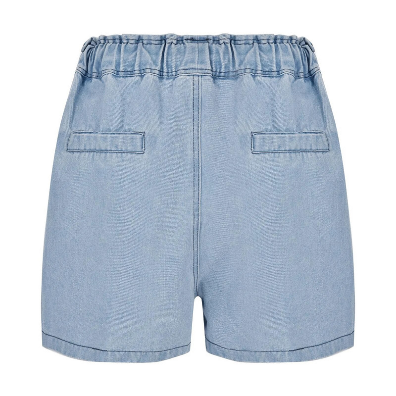 Nyári női kerékpáros rövidnadrág szabadidő nehéz munkák gyémánt köröm Bad Bulbans Harisnya Towder farmer rövidnadrág magas derékú rövid