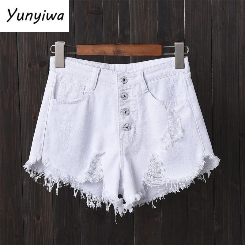 Lühikesed püksid Teksad Suvised Naiste Teksapüksid Kõrge vöökohaga vabaaja lühike Femme Plus Size 6XL Auk Seksikad Naiste Kuumad lühikesed püksid Mujer