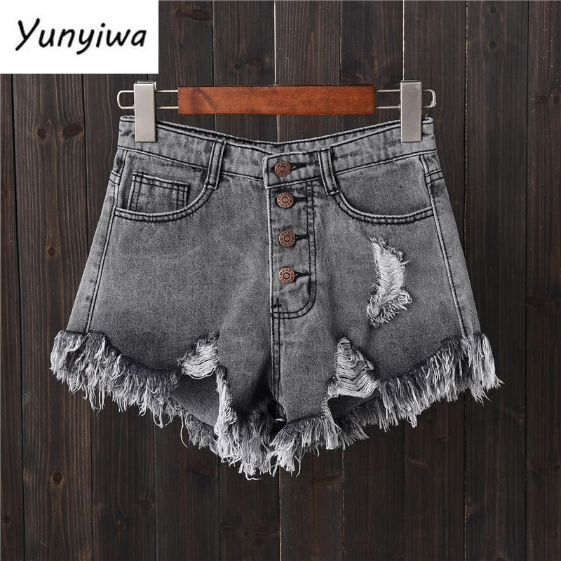 Lühikesed püksid Teksad Suvised Naiste Teksapüksid Kõrge vöökohaga vabaaja lühike Femme Plus Size 6XL Auk Seksikad Naiste Kuumad lühikesed püksid Mujer