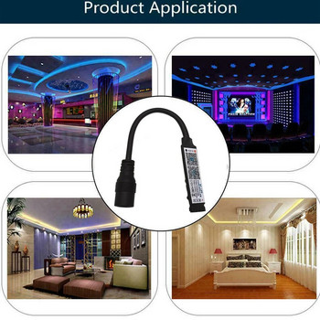 Mini RGB Bluetooth Controller Music LED Light Strip Controller για RGB Tape Lights Smart APP Control DC 5V 12V 24V