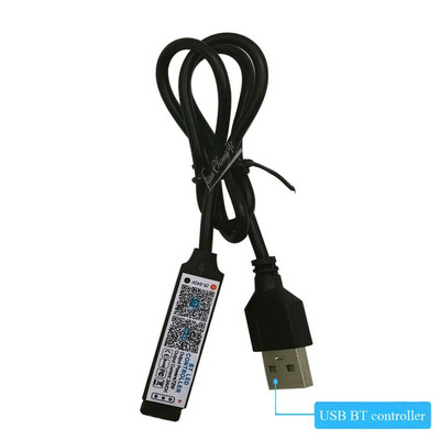 Mini RGB Bluetooth-kompatibilni kontroler Glazbena LED svjetlosna traka Kontroler za RGB traku Svjetla Smart APP Control DC 5V 12V 24V
