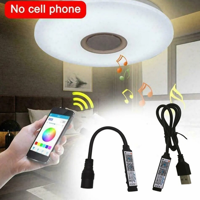 Mini RGB Bluetooth-kompatibilni kontroler Glazbena LED svjetlosna traka Kontroler za RGB traku Svjetla Smart APP Control DC 5V 12V 24V