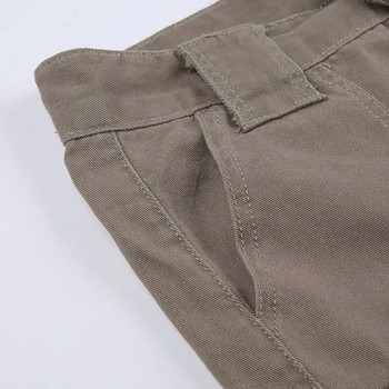 Ίσιο σορτς Cargo Γυναικεία μόδα Αμερικάνικη ρετρό απλή αναψυχή All-match ζεστό καλοκαίρι Streetwear Τσέπες στη μέση της μέσης Σχεδιαστές