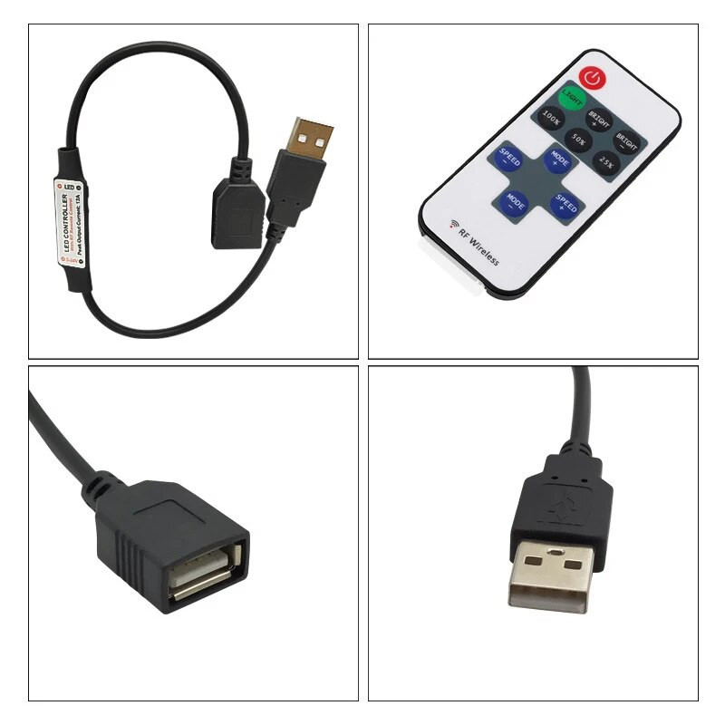 Mini 11Keys RF bežični Led daljinski upravljač Led regulator za prigušivanje svjetla za jednobojnu svjetlosnu traku DC5-24V SMD5050/3528/5730/3014