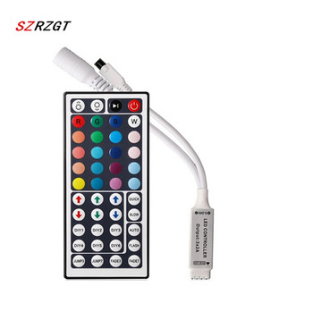 Ελεγκτής LED 44 πλήκτρα LED IR RGB Ελεγκτής κουτί 1 έως 2 Ελεγκτής IR Remote Dimmer DC12V Για φώτα ταινίας LED RGB 3528 5050