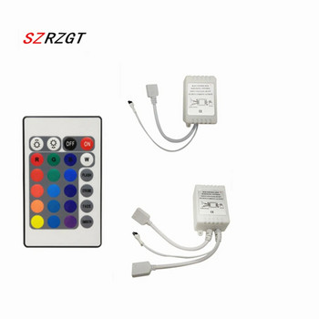 Аксесоари за LED лента за осветление 24 клавиша 44 клавиша RGB дистанционно управление 12V US UK EU 2A / 5A Адаптер за захранване за 5050 3528 2835