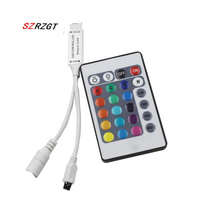 Dodaci za LED trake Svjetlo 24 tipke 44 tipke RGB Daljinski upravljač 12 V US UK EU 2A / 5A Adapter napajanja za 5050 3528 2835