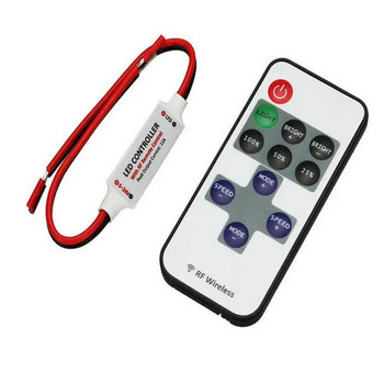 LED Strip Controller Mini Dimmer RF Remote DC 5V 12V 24V Controller For LED 5050 2835 Strip Single Color
