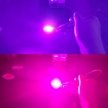 UV LED чип 50W модул Ултравиолетови мъниста Лампови чипове 20W 30W 395nm лилаво за втвърдяване на светлина Пейзаж Чип за улично Направи си сам осветление