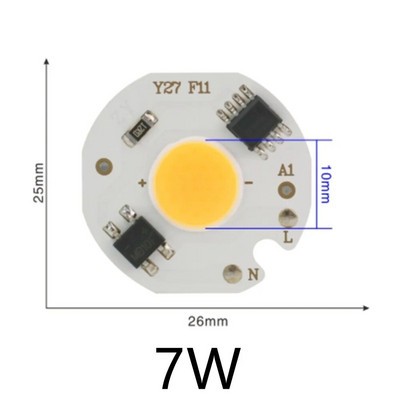 LED COB Chip 10W 20W 30W 50W 220V Smart IC Nincs szükség meghajtóra 3W 5W 7W 9W LED izzólámpa Flood Light Spotlight Diy Lighting