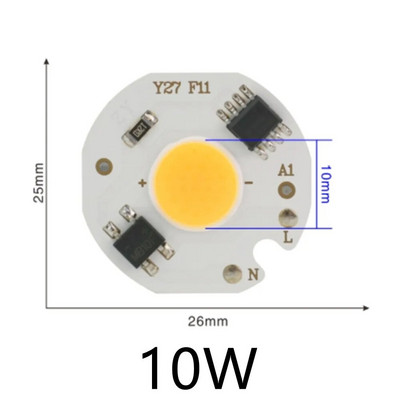 LED COB Chip 10W 20W 30W 50W 220V Smart IC Nincs szükség meghajtóra 3W 5W 7W 9W LED izzólámpa Flood Light Spotlight Diy Lighting