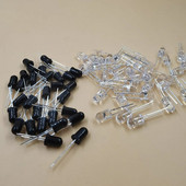 3 mm-es 5 mm-es IR LED kibocsátó dióda 850 nm 940 nm emitter vevő infravörös adó fototranzisztor fotodióda láthatatlan barkács PCB