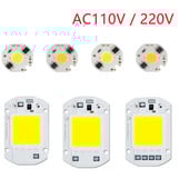 LED COB чип 10W 20W 30W 50W 220V Smart IC Без нужда от драйвер 3W 5W 7W 9W LED крушка Лампа за прожектор Прожектор Направи си осветление