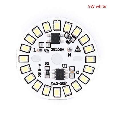 220 V LED lemputės lemputės SMD plokštės apvalios modulio šviesos šaltinio plokštė, skirta lemputės apšvietimui