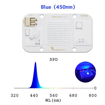 Driverless LED UV COB dióda 50w AC 110V lámpachip 395nm ultraibolya hatású, germicid fekete fényű LED chip 220V COB modulhoz