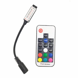 Ελεγκτής LED 24/44 Πλήκτρα LED IR RGB Ελεγκτής Κουτί 1 έως 2 Ελεγκτής IR Remote Dimmer DC12V Για φώτα ταινίας LED RGB 3528 5050