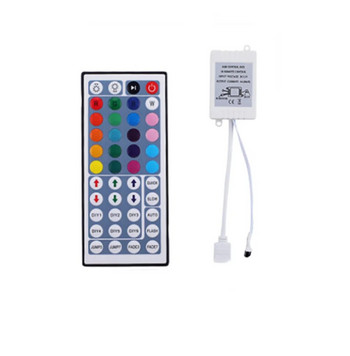 Ελεγκτής LED 24/44 Πλήκτρα LED IR RGB Ελεγκτής Κουτί 1 έως 2 Ελεγκτής IR Remote Dimmer DC12V Για φώτα ταινίας LED RGB 3528 5050