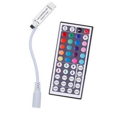 Led kontroler 24/44 tipke LED IR RGB kontroler kutija 1 do 2 kontroler IR daljinski prigušivač DC12V za RGB 3528 5050 LED trake svjetla