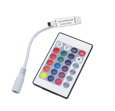 Led kontroler 24/44 tipke LED IR RGB kontroler kutija 1 do 2 kontroler IR daljinski prigušivač DC12V za RGB 3528 5050 LED trake svjetla