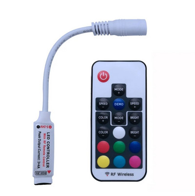 Led kontroler 24/44 tipke LED IR RGB kontroler kutija 1 do 2 kontroler IR daljinski prigušivač DC12V za RGB 3528 5050 LED trake svjetla