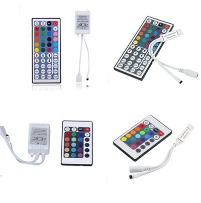 Led контролер 24/44 клавиша LED IR RGB контролер кутия 1 до 2 контролер IR Remote Dimmer DC12V за RGB 3528 5050 LED лентови светлини