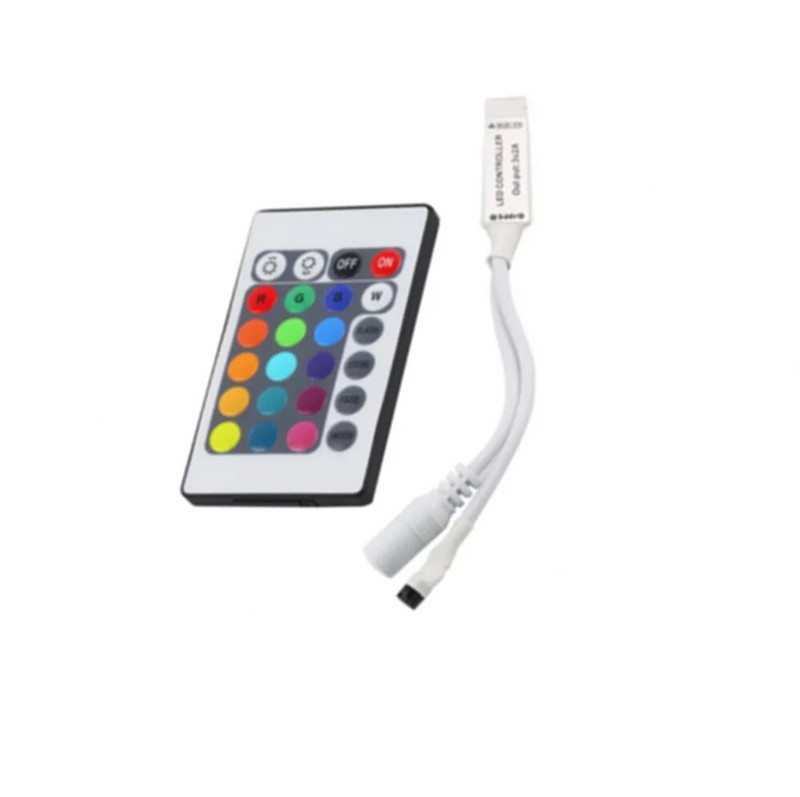 Led kontroler 24/44 tipke LED IR RGB kontroler kutija 1 do 2 kontroler IR daljinski prigušivač DC12V za RGB 3528 5050 LED trake svjetla
