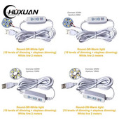 1 τμχ Λευκό DC 5V Dimmable LED Chips 5730 SMD Λάμπα LED DIY Light Adjustable LED Bulb USB Dimmer Learning Working Rechargeable Lamp