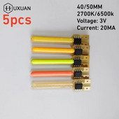 5db Dc 3v Cob Meteor Zuhany Folyó Víz Lámpa Led Izzószál 2700K Fehér Kék Piros Rózsaszín Alkatrészek Izzólámpa Tartozékok Dióda