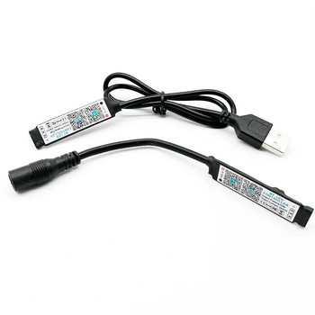 1PC Mini Bluetooth-съвместим DC5 USB 12V-24V DC RGB LED контролер за смарт телефон за 5050 3528 RGB LED лента контролер за светлина