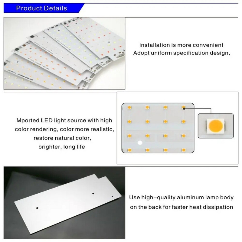 AC 220V LED lámpagyöngyök SMD 2835 spotlámpa világító gyöngyök LED chip reflektorhoz LED utcai lámpához kültéri világítási chip