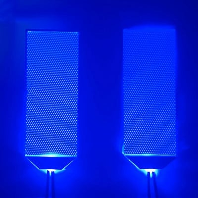 Rugalmas hajlítható, barkácsolható LED fényes szemkészletek vasemberhez, ultraman Halloween sisakmaszkhoz, szemfényű Cosplay kiegészítők vágható