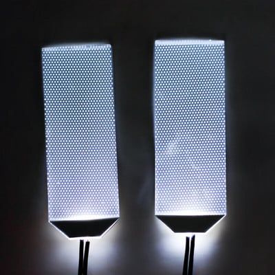 Rugalmas hajlítható, barkácsolható LED fényes szemkészletek vasemberhez, ultraman Halloween sisakmaszkhoz, szemfényű Cosplay kiegészítők vágható