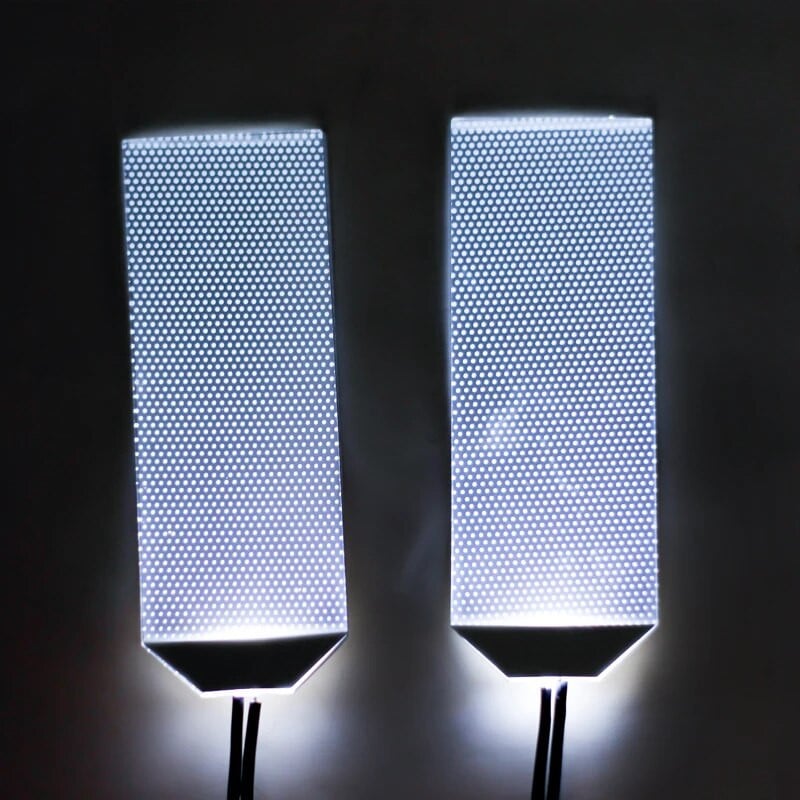 Rugalmas hajlítható, barkácsolható LED fényes szemkészletek vasemberhez, ultraman Halloween sisakmaszkhoz, szemfényű Cosplay kiegészítők vágható