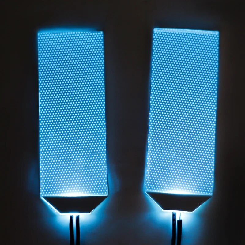 Rugalmas hajlítható, barkácsolható LED fényes szemkészletek vasemberhez, ultraman Halloween sisakmaszkhoz, szemfényű Cosplay kiegészítők vágható