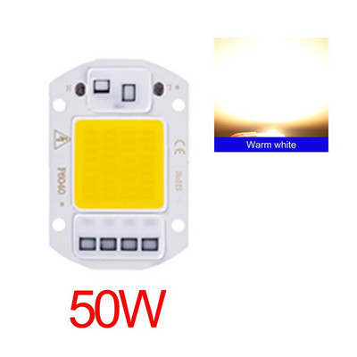 LED Chip 20W 30W 50W AC 220V Smart IC Nincs szükség illesztőprogramra COB chip lámpa DIY Lampada reflektor spotlámpa COB LED lámpa gyöngy világítás