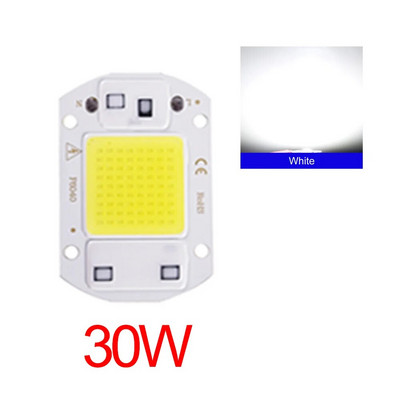 LED Chip 20W 30W 50W AC 220V Smart IC Nincs szükség illesztőprogramra COB chip lámpa DIY Lampada reflektor spotlámpa COB LED lámpa gyöngy világítás