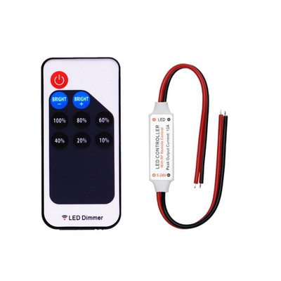 MINI 3/9/11/14Keys RF belaidis nuotolinis šviesos diodo šviesos diodo valdiklis, skirtas 2835 3014 5050 5730 vienspalvis CCT RGB juostinis šviestuvas DC5-24V