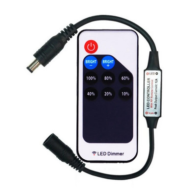 MINI 3/9/11/14Keys RF belaidis nuotolinis šviesos diodo šviesos diodo valdiklis, skirtas 2835 3014 5050 5730 vienspalvis CCT RGB juostinis šviestuvas DC5-24V