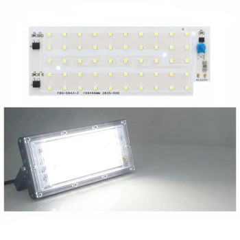 AC 220V 50W LED чип за прожектор SMD 2835 Интелигентна LED лампа Bead Чип за външно осветление LED улична лампа Spotlight Lighting Bead