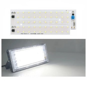 Τσιπ LED AC 220V 50W για Floodlight SMD 2835 Έξυπνη λυχνία LED Φωτισμός εξωτερικού χώρου Τσιπ LED Φωτιστικό δρόμου Spotlight Φωτισμός