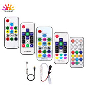 WS2812B WS2811 LED pikselių juostos šviesos valdiklis USB/DC 3 klavišai RF 14/17/21 klavišai su nuotolinio valdymo pulteliu DC5-24V
