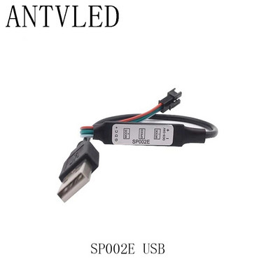 WS2812B WS2811 LED pikselių juostos šviesos valdiklis USB/DC 3 klavišai RF 14/17/21 klavišai su nuotolinio valdymo pulteliu DC5-24V